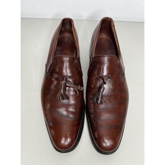 Allen Edmonds Leather Tassel Loafers Dress Shoes Mens 11.5 AA main image 6